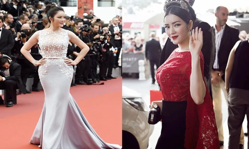 Váy tiền tỷ gây choáng của Lý Nhã Kỳ tại các mùa Cannes
