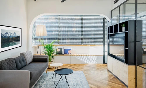 Ngắm căn hộ 53 m2 kiêm văn phòng làm việc tại gia