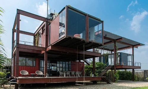 Nhà làm từ container bỏ đi vẫn đẹp lung linh