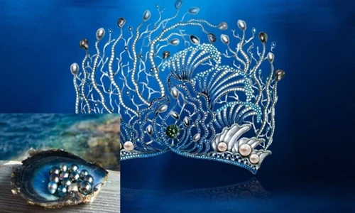 Điều ít biết về ngọc trai quý trên vương miện Hoa hậu Đại dương 2017