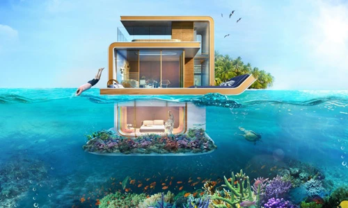 Mê mẩn ngôi nhà nổi cực kỳ sang trọng ở biển Dubai