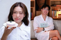 Khả Ngân mừng sinh nhật với biểu cảm đáng yêu