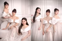 Nhan sắc hai con gái Thúy Hạnh khi chung khung hình cùng mẹ