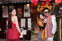 Hot face sao Việt: Đoàn Thiên Ân khoe vai trần trên phố những ngày giáp Tết