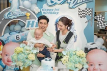 Vợ chồng Hồ Quang Hiếu làm tiệc thôi nôi hoành tráng cho quý tử