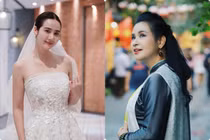 Hot face sao Việt: Diễn viên Phan Minh Huyền xinh đẹp khi diện váy cưới