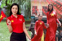 Hot face sao Việt: Trịnh Kim Chi hòa chung không khí náo nức mừng đại lễ