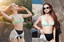 Minh Hằng "đốt mắt" với bikini, khoe body "đẹp ná thở" trong resort tiền tỷ