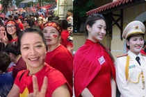 Hot face sao Việt: Dàn sao hồ hởi trong buổi tổng duyệt diễu binh, diễu hành