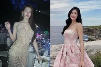  Tiểu Vy diện trang phục đính kết khoe dáng quyến rũ