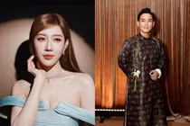 Hot face sao Việt: Thuý Ngân diện đầm xanh ngọc xinh đẹp đi sự kiện