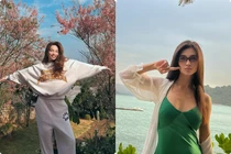 Hot face sao Việt: Hồ Ngọc Hà chụp cùng mai anh đào đẹp như tranh ở Đà Lạt