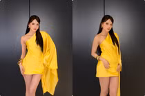 Thiều Bảo Trâm mặc váy rực rỡ khoe nhan sắc đẹp chẳng kém Hoa hậu