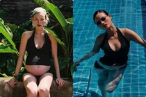 Siêu mẫu Tuyết Lan bầu tháng cuối vẫn khoe dáng gợi cảm khó tin