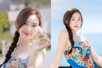 Á hậu làm mẹ tuổi đôi mươi, sở hữu làn da trắng phát sáng