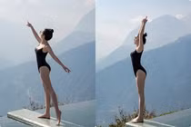 Hoa hậu Giáng My khoe dáng bikini giữa tiết trời lạnh Sa Pa