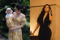 Hot face sao Việt: Á hậu Dương Tú Anh diện váy đôi cùng con gái