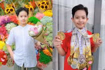 Con trai 10 tuổi của Khánh Thi cao 1m56, giành gần 50 huy chương dancesport