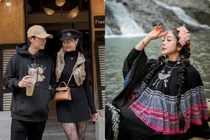 Hot face sao Việt: Vợ chồng Đăng Khôi lên đồ đồng điệu dạo chơi Hà Nội