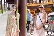 Hot face sao Việt: H'Hen Niê thả dáng khi đến Hội An