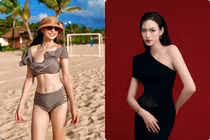 Hot face sao Việt: Cựu mẫu Thuý Hạnh khoe vóc dáng đẹp trên bãi cát
