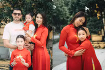 Gia đình siêu mẫu Hà Anh mừng Tết Độc lập, gây sốt với khoảnh khắc cực đẹp
