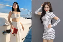 Hot face sao Việt: Lệ Quyên tạo dáng bên du thuyền tại Mỹ