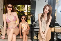 Hot face sao Việt: Hồ Ngọc Hà cùng con gái khoe chân dài