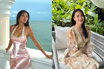 Hot face sao Việt: Thảo Nhi Lê diện váy lụa khoe thềm ngực