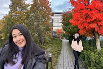 Mạc Anh Thư say mê vẻ đẹp mùa thu lãng mạn ở Phần Lan