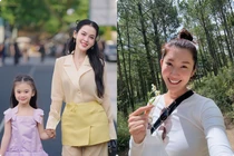 Tú Vi khoe hình ảnh sánh bước cùng ái nữ