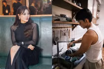 Hot face sao Việt: Ca sĩ Jun Phạm khoe cơ bắp khi rửa bát