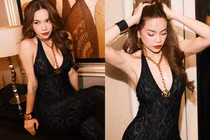 Hồ Ngọc Hà táo bạo trong jumpsuit ren xuyên thấu tại sự kiện