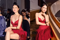 Siêu mẫu Anh Thư U50 vẫn "chặt đẹp" với váy khoét sâu