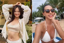 Hot face sao Việt: Minh Triệu khoe da rám nắng với bikini