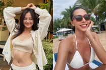 Minh Triệu khoe da rám nắng với bikini
