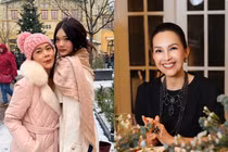 Hot face sao Việt: Mỹ Lệ cùng con gái chụp ảnh giữa trời tuyết ở Đức