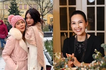 Hot face sao Việt: Mỹ Lệ cùng con gái chụp ảnh giữa trời tuyết ở Đức