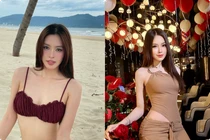 Tiểu Vy diện đồ bơi hai mảnh khoe hình thể căng tràn