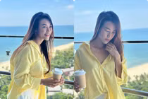 MC Hoàng Oanh thăng hạng nhan sắc, gợi cảm hơn khi có bạn trai mới 