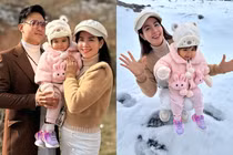 Kha Ly – Thanh Duy đưa con gái sang Thổ Nhĩ Kỳ ngắm tuyết đầu năm