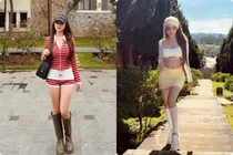 Huyền Baby gây sốt với vòng eo phẳng lì, phong cách sang chảnh ở Đà Lạt