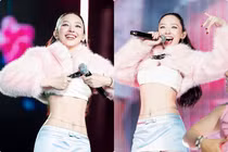 Tóc Tiên diện áo ngắn cũn khoe vòng eo miễn chê trên sân khấu