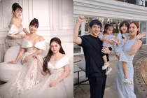 Hot face sao Việt: Thúy Hạnh chụp ảnh dạ hội cùng hai con gái