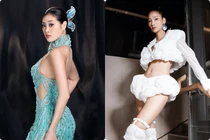Hot face sao Việt: Hoa hậu Khánh Vân diện đầm lấp lánh 