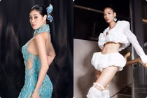 Hot face sao Việt: Hoa hậu Khánh Vân diện đầm lấp lánh 