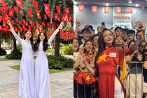 Hot face sao Việt: Hai mẹ con Phương Trinh Jolie diện áo dài mừng đại lễ