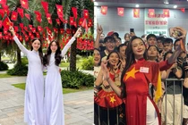 Hot face sao Việt: Hai mẹ con Phương Trinh Jolie diện áo dài mừng đại lễ