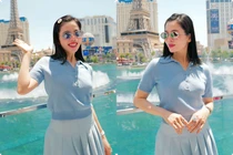 Lệ Quyên gây sốt với loạt ảnh 'hack tuổi' ở trời Tây, body U50 vẫn 'căng đét'