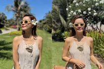 Phạm Quỳnh Anh khoe sắc vóc trẻ trung trong kỳ nghỉ ở Hồ Tràm